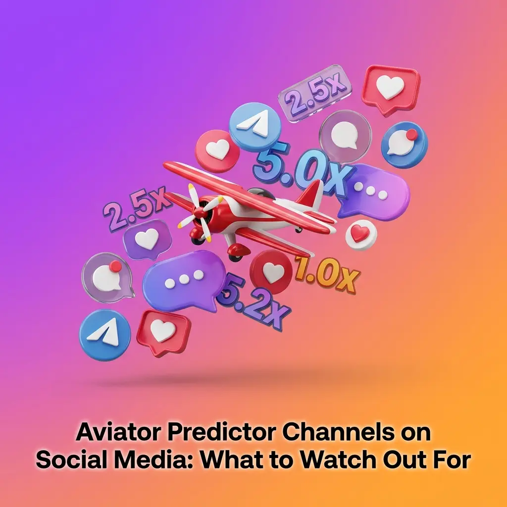 Aviator predictor scam channels on social media promoting fake signals, hacks, and APK links targeting Indian players
